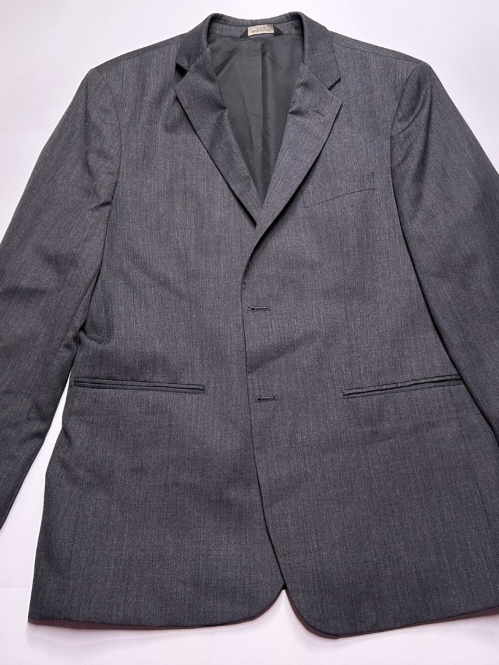 Banana Republic Charcoal Gray 100% Wool Sport Coat Blazer 44R Dual Side Vents